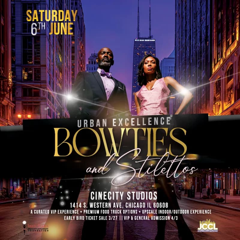 Urban Excellence: Bowties and Stilettos flyer