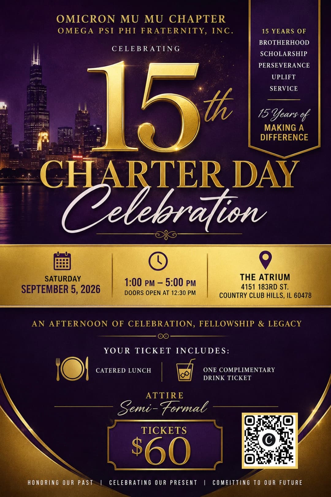 15th Charter Day Celebration flyer