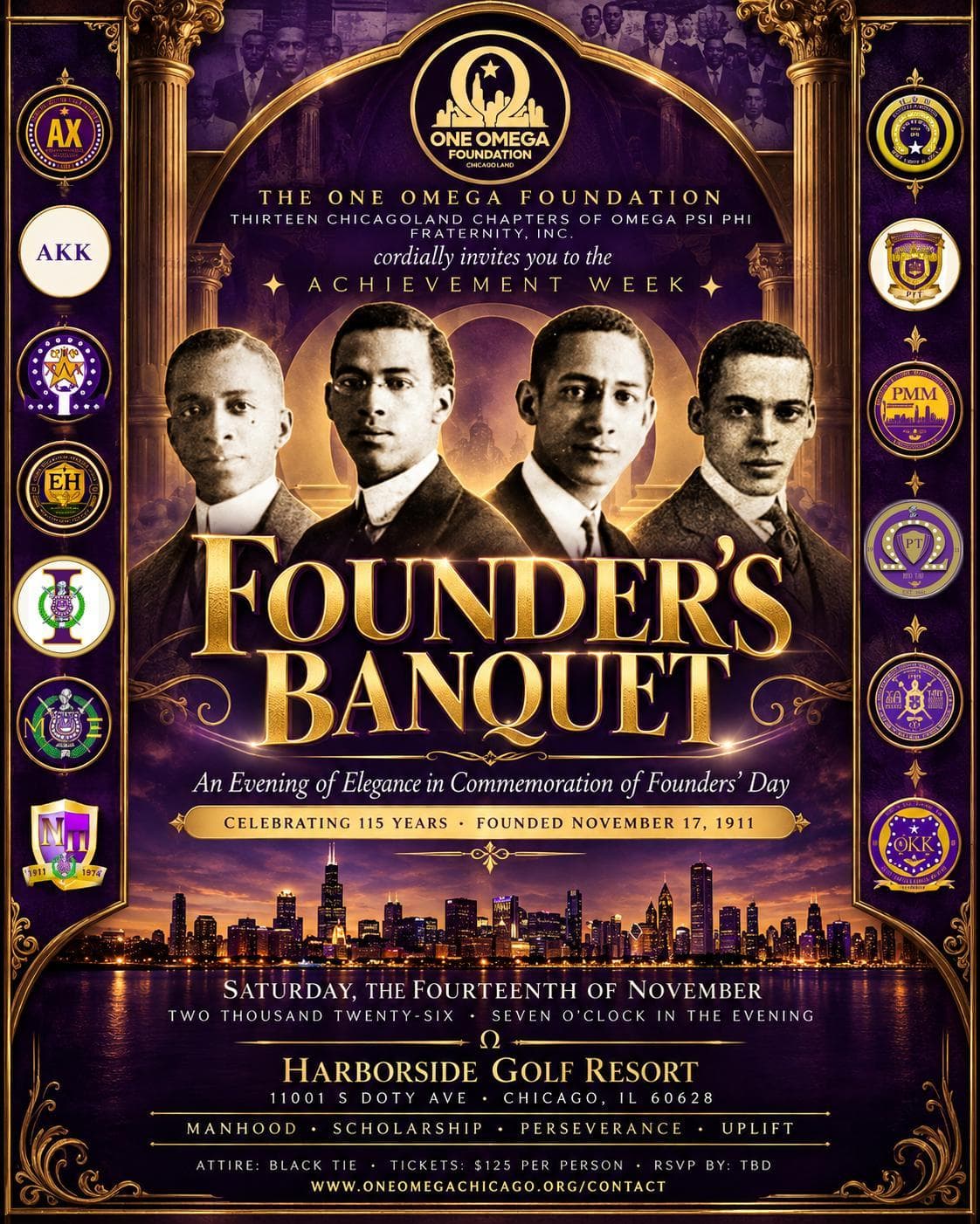Achievement Week Founder's Banquet flyer